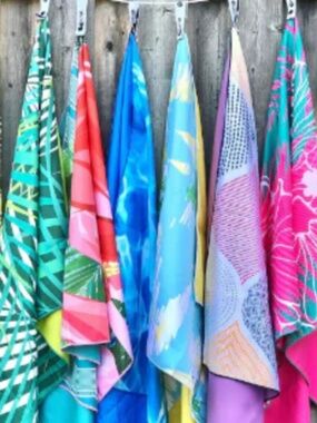 waci beach towel palm tree new